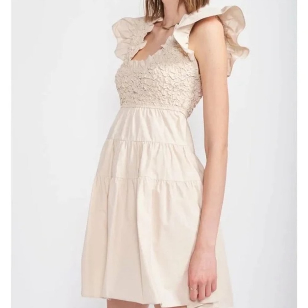 En saison matisse flutter sleeve dress